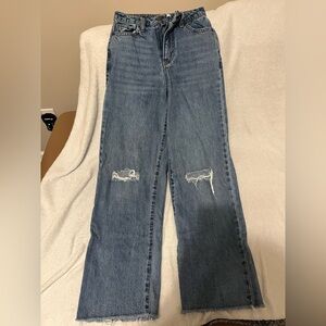 Wide leg jeans high rise 
Size 1
Great condition